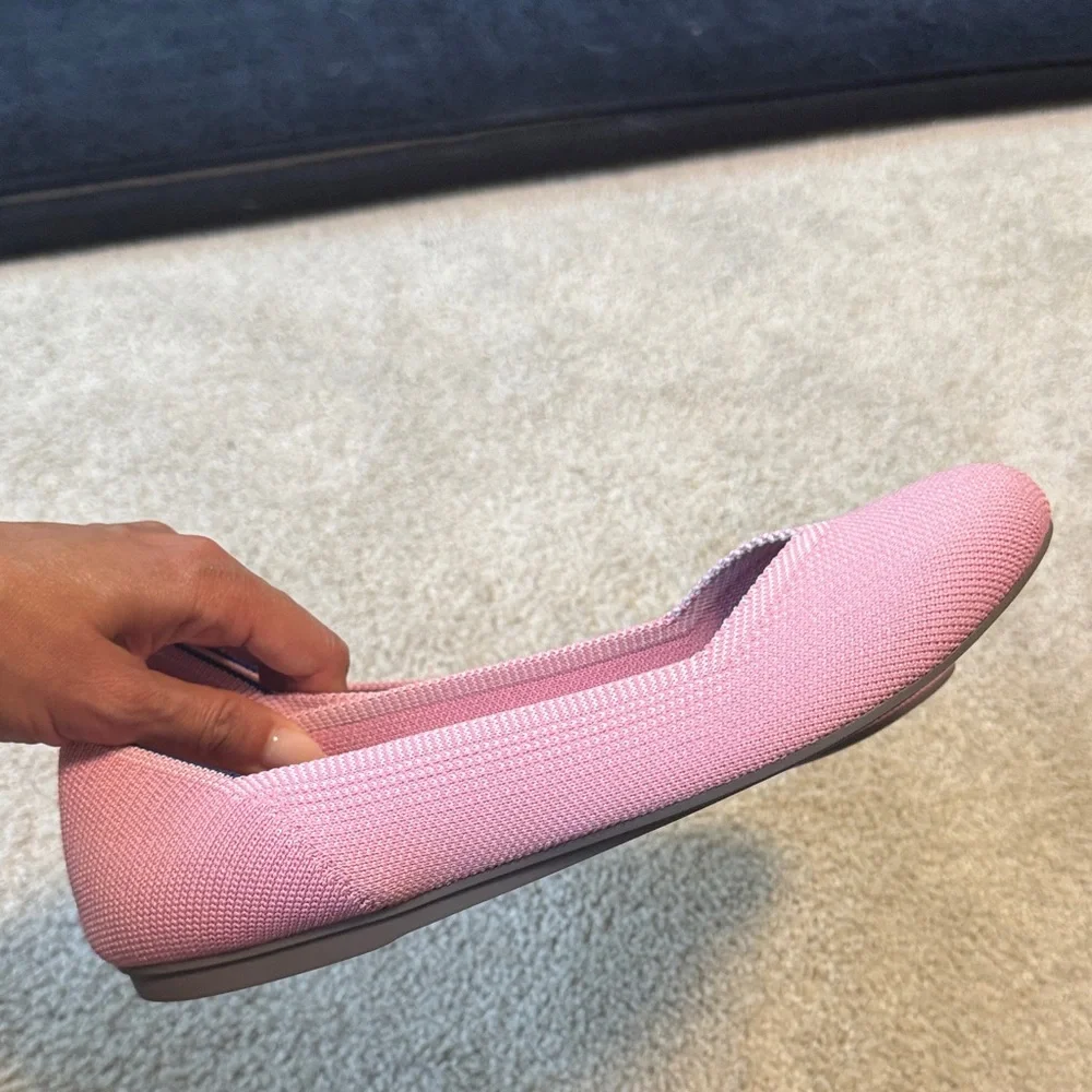Rothy's Vibrant Pink and Blue Flats